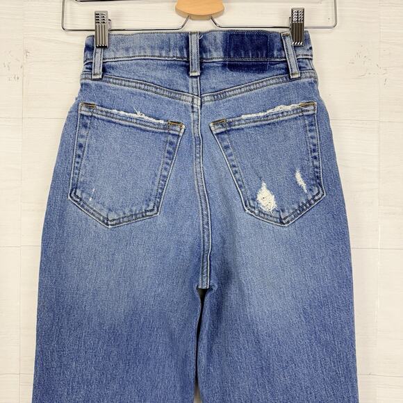 Abercrombie & Fitch Cross Waist Jeans 24 Ultra High Rise 90s Straight Curve Love - Picture 7 of 15